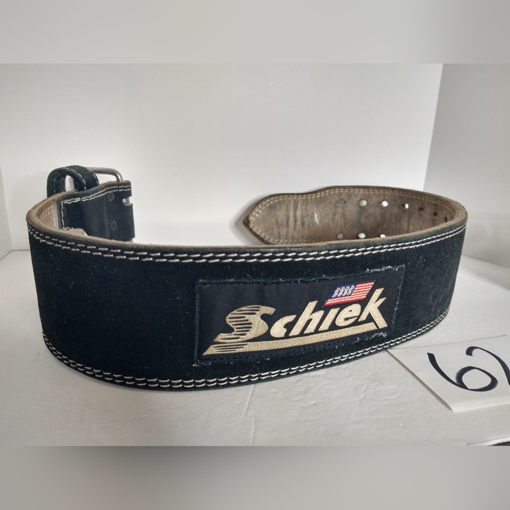 Schiek Sport Leather Competition Power Lifting Belt Weightlifting Gym
